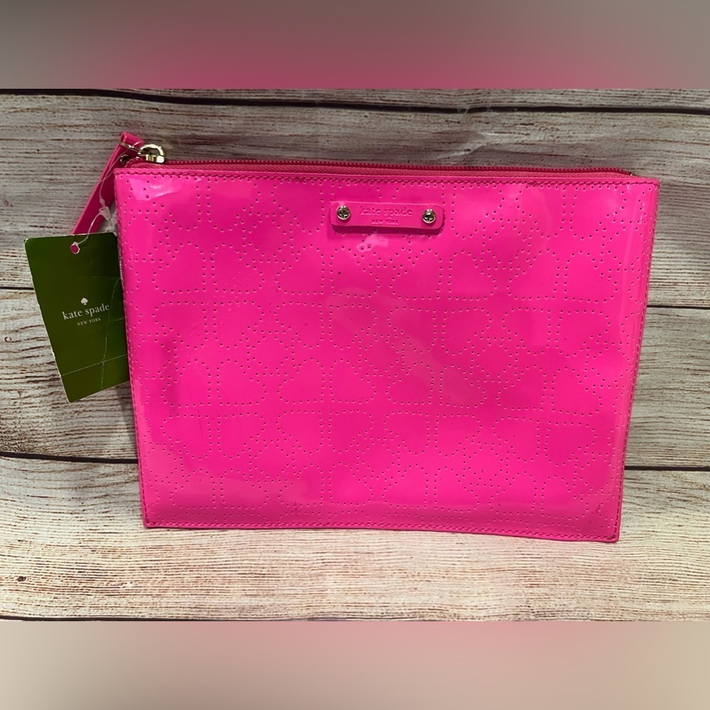 NWT!! $78 Kate Spade Metro Spade Large Pouch/Wallet/Cosmetic/Clutch!- Pink